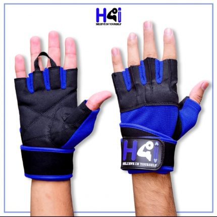gym weight lifting glove blue